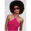 Mango Halter Yakalı Tığ İşi Elbise