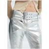 Mango Kemerli Metalik Pantolon