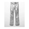 Mango Kemerli Metalik Pantolon