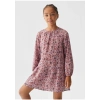 Mango Kids Çiçekli Pamuklu Elbise