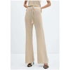 Mango Lurex Örgülü Geniş Paça Pantolon