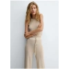 Mango Lurex Örgülü Geniş Paça Pantolon