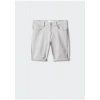 Mango Man Dar Kesim Denim Bermuda Şort