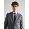 Mango Man Dar kesim işlenmemiş yün takım elbise blazer
