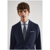 Mango Man Slim Fit Kareli Yün Takım Elbise Ceketi