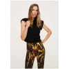 Mango Mermer Desenli Pantolon