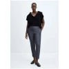 Mango Orta Bel Mid-Rise Dar Paça Pantolon