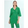 Mango Oversize Ajurlu Örme Polo Yaka T-Shirt