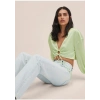 Mango Saten Kısa Bluz