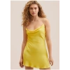 Mango Saten Taşlı Elbise