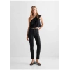 Mango Simli Detaylı Asimetrik Bluz