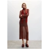Mango Simli örme elbise