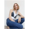 Mango Yapay elmaslı denim üst