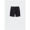 Mango Yırtık Denim Bermuda Şort