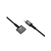 Manyetik Örgülü Hızlı Şarj Kablosu, 140W Type-C, 2 Metre Uzunluk, Macbook Uyumlu