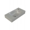 Mat Gri Sharp 60X30 cm Sağ Delikli Etajerli Lavabo