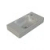 Mat Gri Sharp 60X30 cm Sağ Delikli Etajerli Lavabo