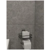 Mat Siyah Ahşap Banyo Rafı, Paslanmaya Dayanıklı Tasarım