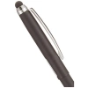 Mat Siyah Tükenmez Kalem, Stylus Uç, Krom Kaplama Klips
