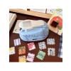 Mavi Pul Şekilli Delgeç, Scrapbooking için Kağıt Kesici, Tasarım Malzemesi