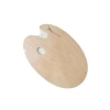 MDF Oval Palet, 20x30x0,3 cm Ölçülerinde Boyama için Uygun