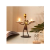 Metal Ferforje Figürlü Tealight Mumluk | Ev Dekoru