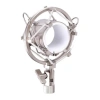 Metal Shock Mount ile Gri Stüdyo Mikrofon - Profesyonel Kullanım için