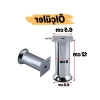 Metal Yükseltici Ayak Seti - 4 Adet, 12 cm Yükseklik