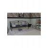 Metalia Delux Ferforje Sofa Sedir Siyah (Minderli)