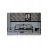 Metalia Delux Ferforje Sofa Sedir Siyah (Minderli)