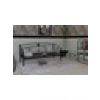 Metalia Delux Ferforje Sofa Sedir Siyah (Minderli)