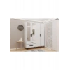 Metalia Gm 070-B Novado Siyah Kulplu Ayaklı Aynalı Gardırop