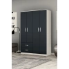 Metalia Gm 074 Novay 4 Kapılı 2 Çekmeceli Gardrop