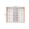 Metalia Gm 1006 6 Kapaklı Ayaklı Bohem Gardırop