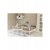 Metalia Gm 128 Star Ahşap Metal Ranza Beyaz-Ceviz