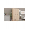 Metalia Gm 302-S Ece Lüx 3 Kapı 3 Çekmeceli Sonomo Gardırop