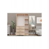 Metalia Gm 302-S Ece Lüx 3 Kapı 3 Çekmeceli Sonomo Gardırop