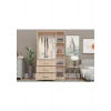 Metalia Gm 302-S Ece Lüx 3 Kapı 3 Çekmeceli Sonomo Gardırop