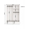 Metalia Gm 812 4 Kapılı 2 Çekmeceli Gardrop