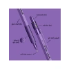 Metalik Mor Şeffaf Ambalajda 0.7 mm Versatil Kalem Seti