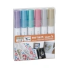 Metalik Renkli Boya Seti 6 Adet