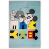 Mickey Mouse Baskılı Polyester Halı, Çok Renkli, 80x120 cm