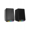 Mikado MD-178 2.0 3W*2 Siyah Rgb Aydınlatmalı USB + 3.5mm USB 5V Speaker Hoparlör
