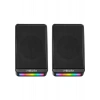 Mikado MD-178 2.0 3W*2 Siyah Rgb Aydınlatmalı USB + 3.5mm USB 5V Speaker Hoparlör