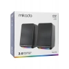 Mikado MD-178 2.0 3W*2 Siyah Rgb Aydınlatmalı USB + 3.5mm USB 5V Speaker Hoparlör