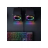 Mikado MD-182 2.0 3W*2 Siyah Rgb Aydınlatmalı USB + 3.5mm USB 5V Speaker Hoparlör
