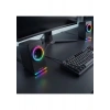 Mikado MD-182 2.0 3W*2 Siyah Rgb Aydınlatmalı USB + 3.5mm USB 5V Speaker Hoparlör