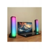Mikado MD-183 2.0 3W*2 Bluetooth Siyah Rgb Aydınlatmalı USB + 3.5mm USB 5V Speaker Hoparlör