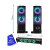 Mikado MD-S102 2.0 3Wx2CH RGB Ledli Siyah USB Soundbar Speaker Hoparlör
