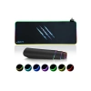 Mikrofiber Yüzeyli XXL RGB Dikişli Mousepad - 90x40 cm - Siyah